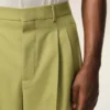Green New Wool Low Waist Wide Trousers Green New Wool Low Waist Wide Trousers