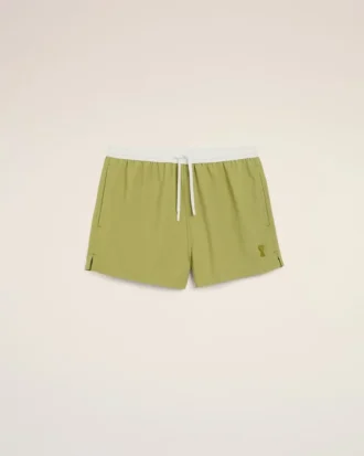 Green Nylon Short Swimsuit