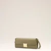 Green Smooth Leather Mimi Pouch