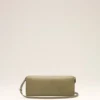 Green Smooth Leather Mimi Pouch