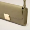 Green Smooth Leather Mimi Pouch