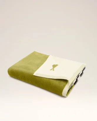 Green Two Tones Cotton Ami De Coeur Towel