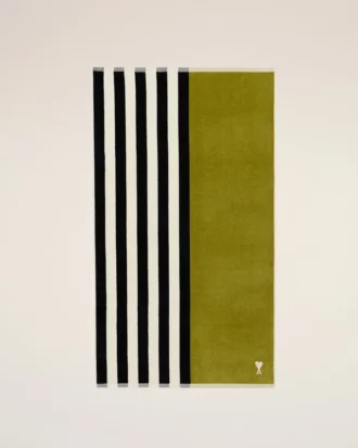 Green Two Tones Cotton Ami De Coeur Towel