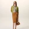 Green Wool Crewneck Ami De Coeur Cardigan