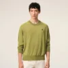 Green Wool Crewneck Ami De Coeur Sweater Green Wool Crewneck Ami De Coeur Sweater