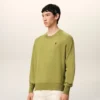 Green Wool Crewneck Ami De Coeur Sweater Green Wool Crewneck Ami De Coeur Sweater