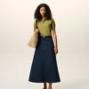 Green Wool Short Sleeves Ami De Coeur Polo Green Wool Short Sleeves Ami De Coeur Polo
