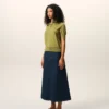Green Wool Short Sleeves Ami De Coeur Polo Green Wool Short Sleeves Ami De Coeur Polo