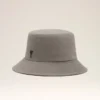 Grey Cotton Ami De Coeur Bucket Hat
