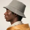 Grey Cotton Ami De Coeur Bucket Hat
