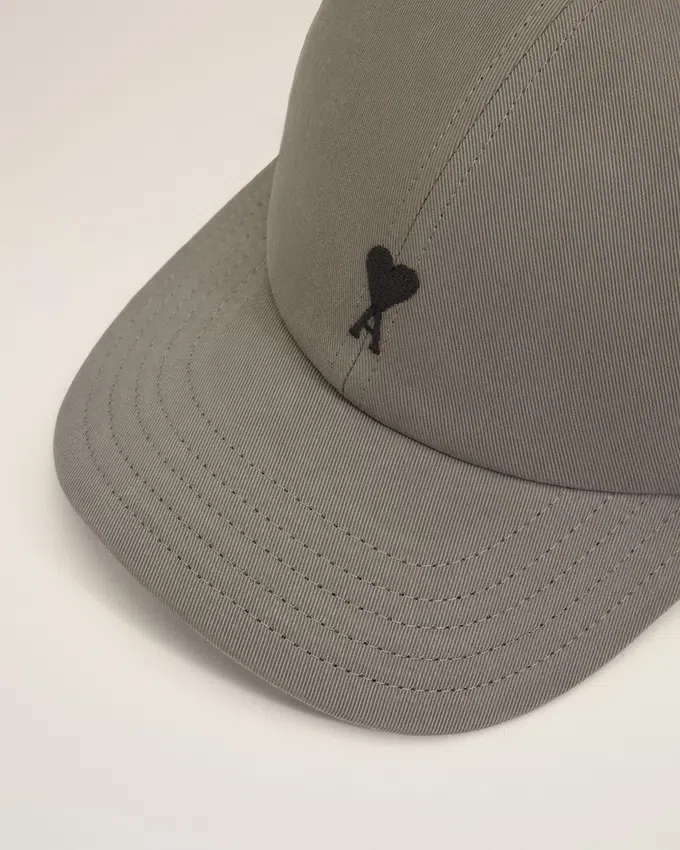 Grey Cotton Ami De Coeur Embroidery Cap Grey Cotton Ami De Coeur Embroidery Cap