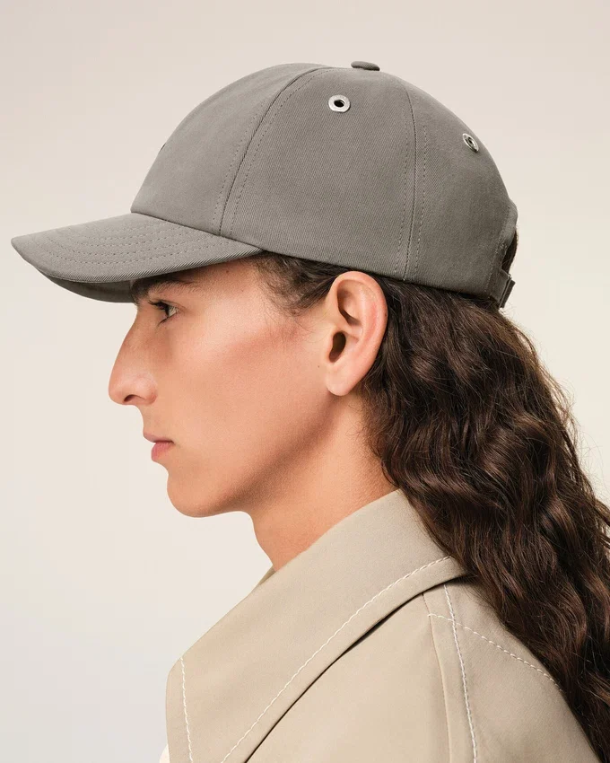 Grey Cotton Ami De Coeur Embroidery Cap Grey Cotton Ami De Coeur Embroidery Cap