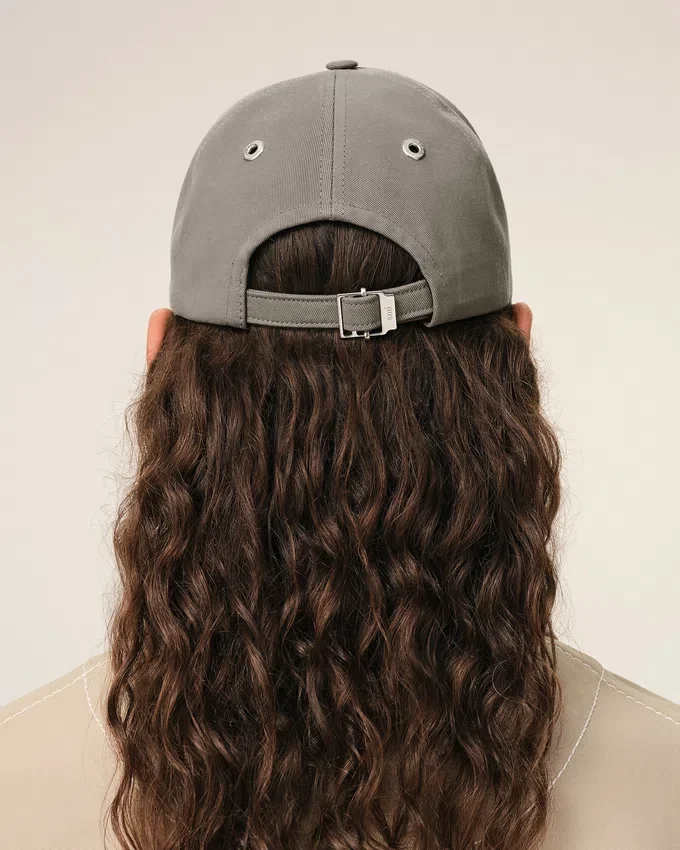 Grey Cotton Ami De Coeur Embroidery Cap Grey Cotton Ami De Coeur Embroidery Cap