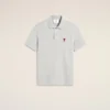 Grey Cotton Ami De Coeur Polo Shirt
