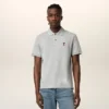 Grey Cotton Ami De Coeur Polo Shirt