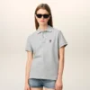 Grey Cotton Ami De Coeur Polo Shirt