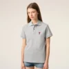 Grey Cotton Ami De Coeur Polo Shirt