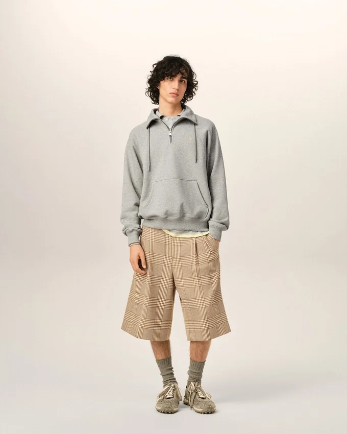 Grey Cotton Ami De Coeur Sweatshirt Grey Cotton Ami De Coeur Sweatshirt