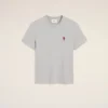 Grey Cotton Ami De Coeur T-Shirt