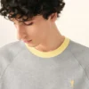 Grey Cotton Ami De Coeur T-Shirt