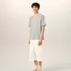 Grey Cotton Ami De Coeur T-Shirt