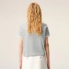 Grey Cotton Ami Paris Knitted Patch T-Shirt Grey Cotton Ami Paris Knitted Patch T-Shirt