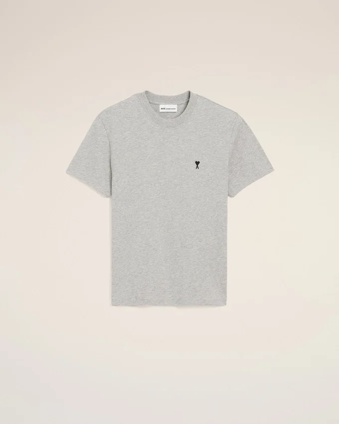 Grey Cotton Contrasted Adc Tshirt Grey Cotton Contrasted Adc Tshirt