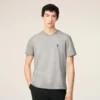 Grey Cotton Contrasted Adc Tshirt Grey Cotton Contrasted Adc Tshirt