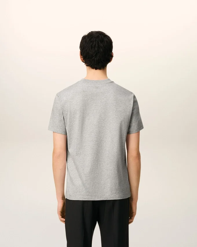 Grey Cotton Contrasted Adc Tshirt Grey Cotton Contrasted Adc Tshirt