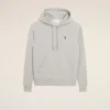 Grey Cotton Contrasted Ami De Coeur Hoodie Grey Cotton Contrasted Ami De Coeur Hoodie
