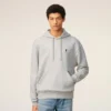 Grey Cotton Contrasted Ami De Coeur Hoodie Grey Cotton Contrasted Ami De Coeur Hoodie