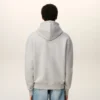 Grey Cotton Contrasted Ami De Coeur Hoodie Grey Cotton Contrasted Ami De Coeur Hoodie