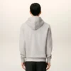 Grey Cotton Contrasted Ami De Coeur Hoodie Grey Cotton Contrasted Ami De Coeur Hoodie