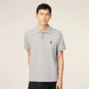 Grey Cotton Contrasted Ami De Coeur Polo Shirt Grey Cotton Contrasted Ami De Coeur Polo Shirt