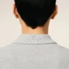 Grey Cotton Contrasted Ami De Coeur Polo Shirt Grey Cotton Contrasted Ami De Coeur Polo Shirt