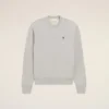 Grey Cotton Contrasted Ami De Coeur Sweatshirt Grey Cotton Contrasted Ami De Coeur Sweatshirt