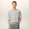 Grey Cotton Contrasted Ami De Coeur Sweatshirt Grey Cotton Contrasted Ami De Coeur Sweatshirt