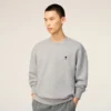 Grey Cotton Contrasted Ami De Coeur Sweatshirt Grey Cotton Contrasted Ami De Coeur Sweatshirt