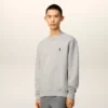 Grey Cotton Contrasted Ami De Coeur Sweatshirt Grey Cotton Contrasted Ami De Coeur Sweatshirt
