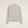 Grey Cotton Knitted Ami De Coeur Sweatshirt Grey Cotton Knitted Ami De Coeur Sweatshirt