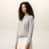 Grey Cotton Knitted Ami De Coeur Sweatshirt Grey Cotton Knitted Ami De Coeur Sweatshirt