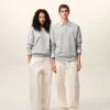 Grey Cotton Knitted Ami De Coeur Sweatshirt Grey Cotton Knitted Ami De Coeur Sweatshirt