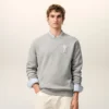 Grey Cotton Knitted Ami De Coeur Sweatshirt Grey Cotton Knitted Ami De Coeur Sweatshirt