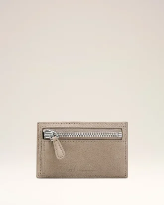 Grey Cow Leather Carrousel Zipped Card Holder