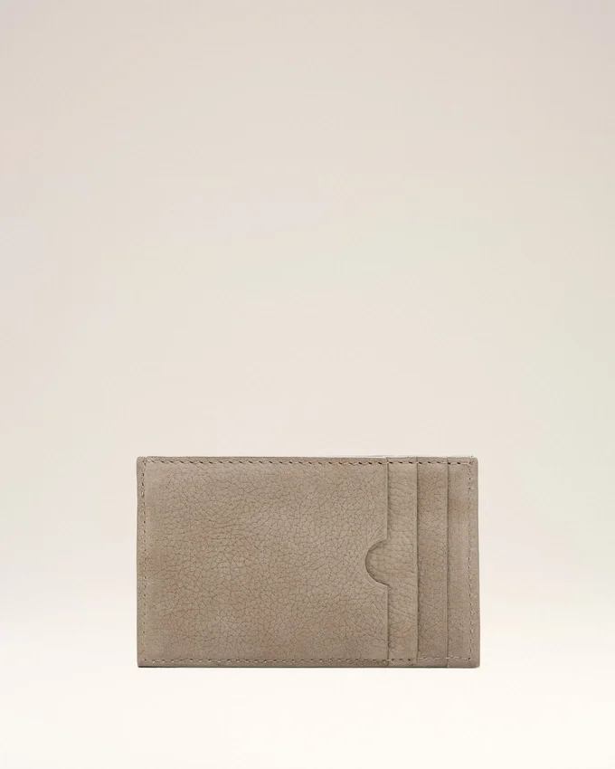 Grey Cow Leather Carrousel Zipped Card Holder Grey Cow Leather Carrousel Zipped Card Holder