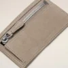 Grey Cow Leather Carrousel Zipped Card Holder Grey Cow Leather Carrousel Zipped Card Holder