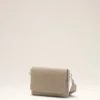 Grey Cow Leather Flap Messenger Carrousel Bag