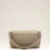 Grey Cow Leather Large Flap Carrousel Bag