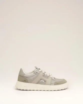 Grey Cowhide Leather a Walk Sneakers