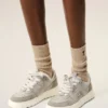 Grey Cowhide Leather a Walk Sneakers